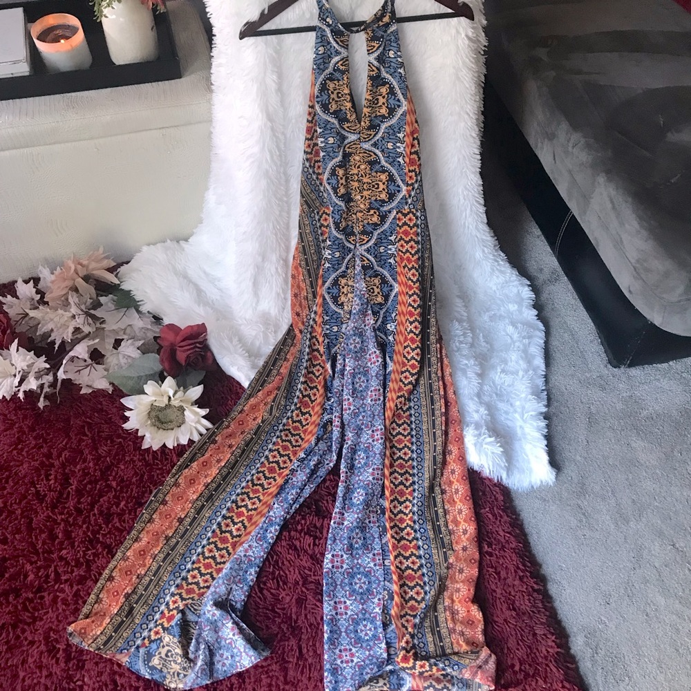 Women’s tribal boho Halter romper